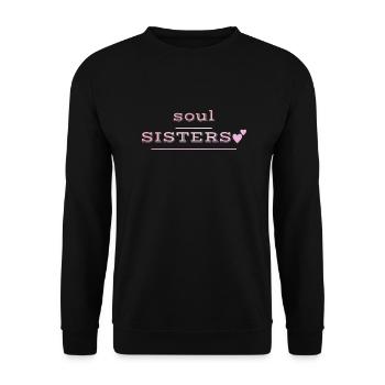 Beste Freunde - Unisex Pullover - Schwarz - Vorne - Alina (178cm) & Michal (187cm)