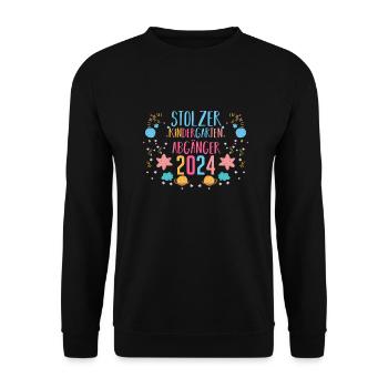 1 Grade School Child Back to School Kindergarten Kita E - Unisex Sweatshirt - black - Front - Alina (178cm) & Michal (187cm)