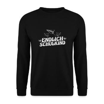 Jeunes quittant les garderies pour la rentrée scolaire Inscription des enfants à l’école - Sweat-shirt Unisexe - noir - Devant - Alina (178cm) & Michal (187cm)
