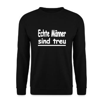 Männer - Unisex Pullover - Schwarz - Vorne - Alina (178cm) & Michal (187cm)