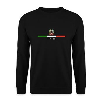 Italia Italiener Italienisch Italien - Unisex Pullover - Schwarz - Vorne - Alina (178cm) & Michal (187cm)