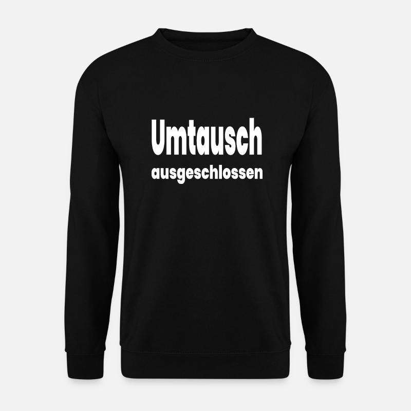 Umtausch - Unisex Pullover - Schwarz