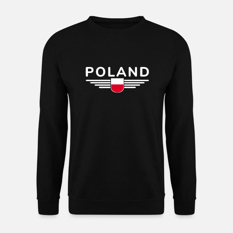 Ich liebe Polen, Eleganz Stil Design T-Shirt - Unisex Pullover - Schwarz