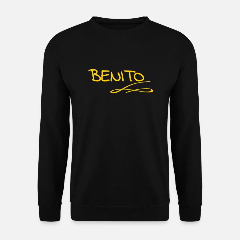 Vorname Benito - Unisex Pullover - Schwarz
