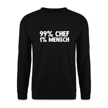 Team Leader Group Leader Team Leader Head of Department - Unisex Sweatshirt - black - Front - Alina (178cm) & Michal (187cm)