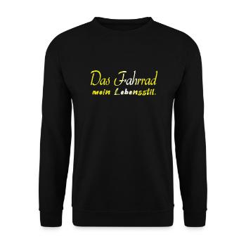 Bicycle Bicycle Bicycle Bike Biker MTB 8 - Unisex Sweatshirt - black - Front - Alina (178cm) & Michal (187cm)