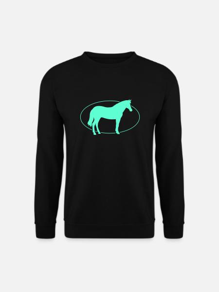 Pferd Horse - Unisex Pullover - Schwarz