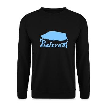 Baltrum Tattoo - Unisex Pullover - Schwarz - Vorne - Alina (178cm) & Michal (187cm)