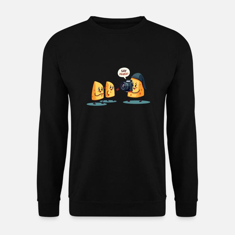 Sagen Menschen - Unisex Pullover - Schwarz