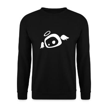 Angel SweetSow White - Unisex Sweatshirt - black - Front - Alina (178cm) & Michal (187cm)