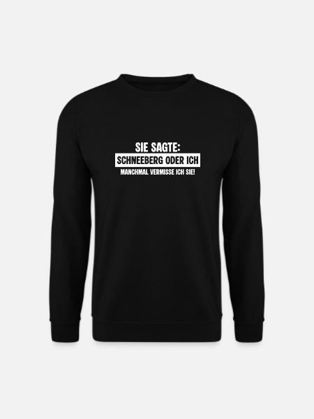 Schneeberg exfreundin - Unisex Pullover - Schwarz