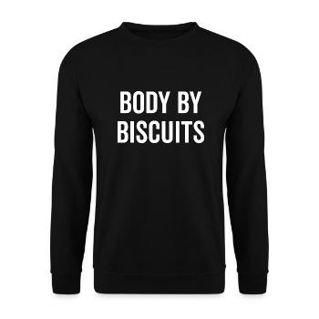 Corps par Biscuits - Sweat-shirt Unisexe - noir - Devant - Alina (178cm) & Michal (187cm)
