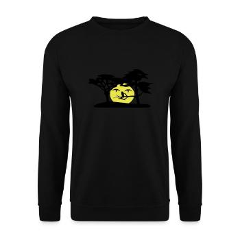 Face of Nature - Unisex Sweatshirt - black - Front - Alina (178cm) & Michal (187cm)