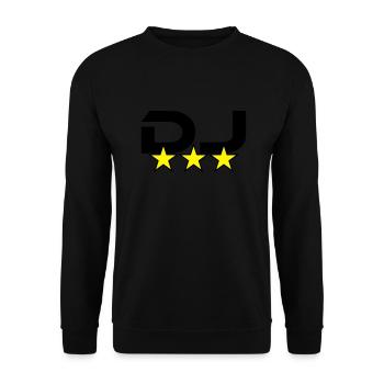 DJ - Unisex Sweatshirt - black - Front - Alina (178cm) & Michal (187cm)