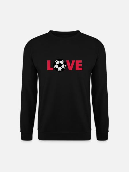Football – Love (I Love Football) - Unisex Sweatshirt - black