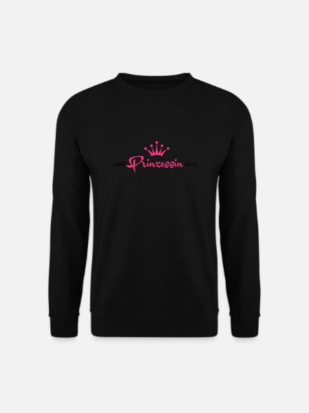 Süße Prinzessin mit Krone - Unisex Pullover - Schwarz