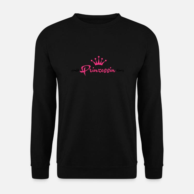 Süße Prinzessin mit Krone - Unisex Sweatshirt - black
