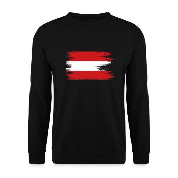 Autriche Drapeau autrichien - Sweat-shirt Unisexe - noir - Devant - Alina (178cm) & Michal (187cm)