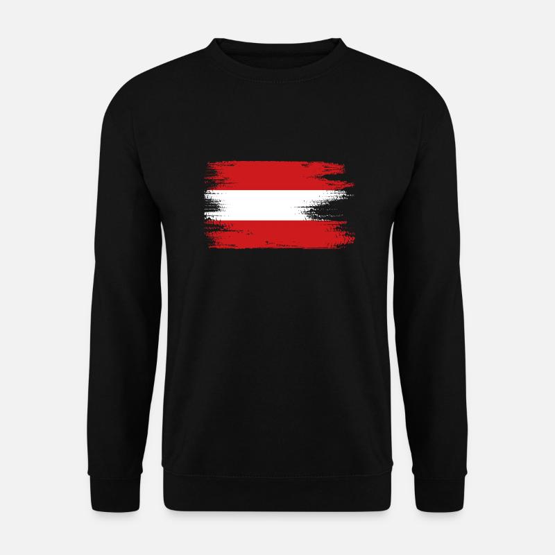 Austria Flag Austria Austrian Flag - Unisex Sweatshirt - black