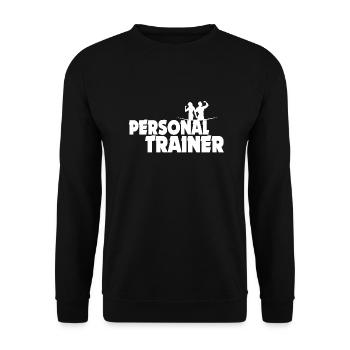 Certified Personal Trainer, Personal Trainer, GYM - Unisex Sweatshirt - black - Front - Alina (178cm) & Michal (187cm)