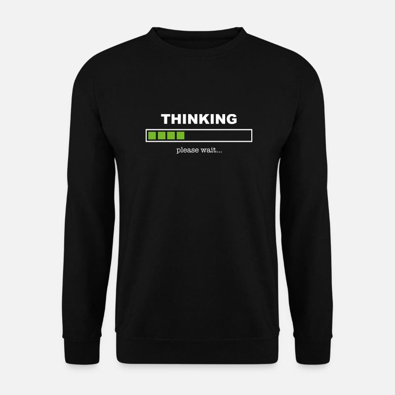 Nachdenken (Lustige Bilder) - Unisex Pullover - Schwarz
