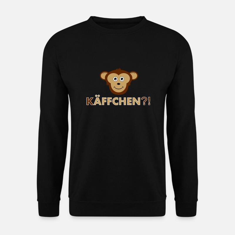 Käffchen Äffchen - Unisex Pullover - Schwarz