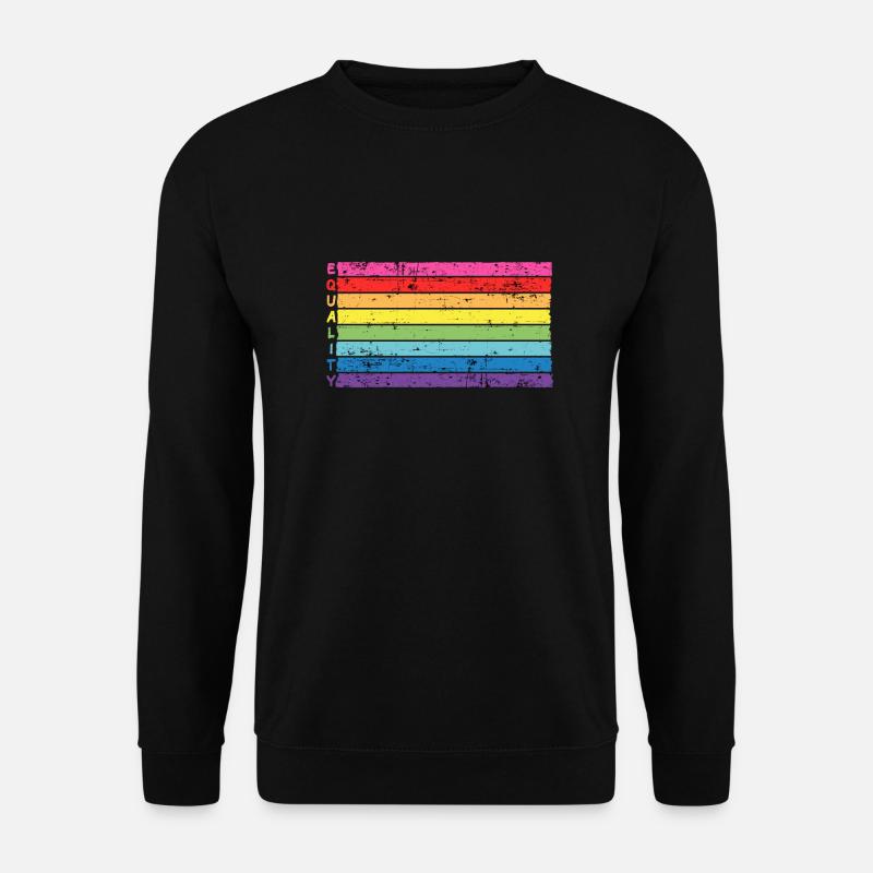 Regenbogen equalitiy für Akzeptanz & Toleranz lgbt - Unisex Pullover - Schwarz