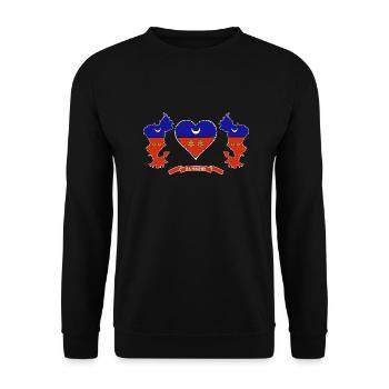 MAYOTTE - Unisex Sweatshirt - black - Front - Alina (178cm) & Michal (187cm)