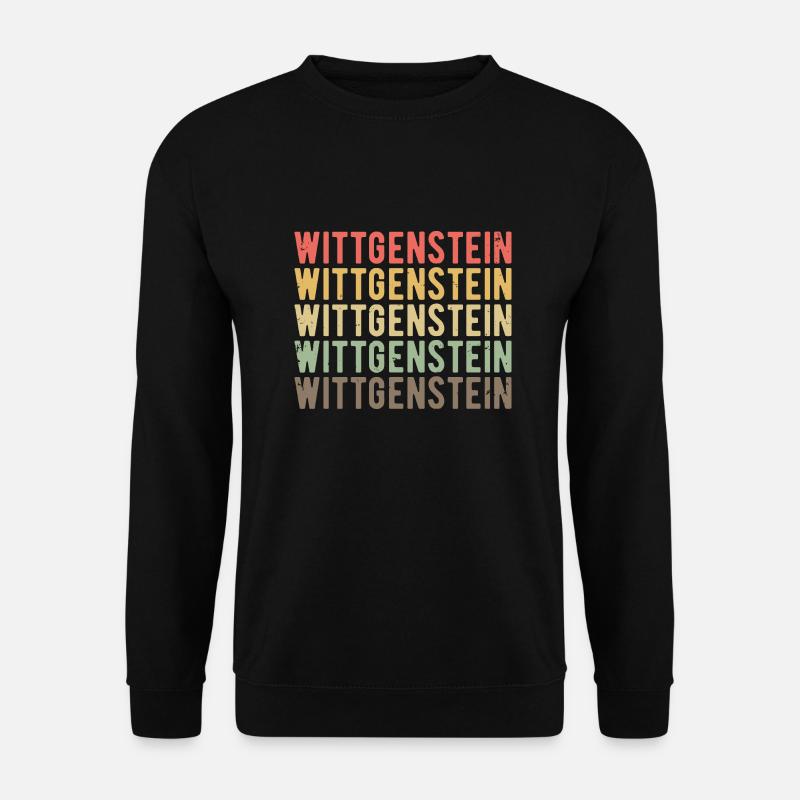 Ludwig Wittgenstein Logik Sprache Philosophie - Unisex Pullover - Schwarz