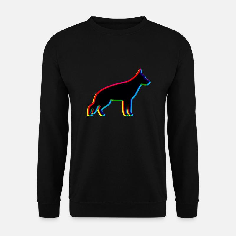 CMYK German Shepherd - Unisex Sweatshirt - black