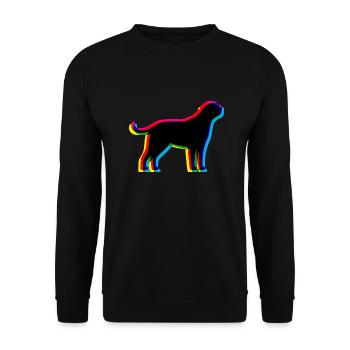 CMYK St. Bernard - Unisex Sweatshirt - black - Front - Alina (178cm) & Michal (187cm)