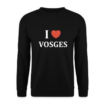 i love vosges - Sweat-shirt Unisexe - noir - Devant - Alina (178cm) & Michal (187cm)