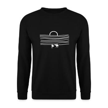Surfen Surfing Wellenreiten Sup - Sweat-shirt Unisexe - noir - Devant - Alina (178cm) & Michal (187cm)
