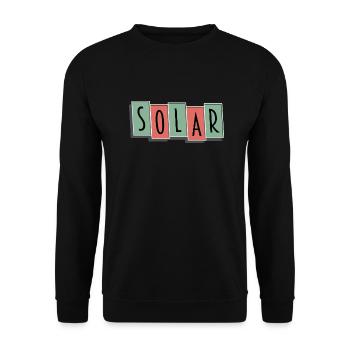 Solar | Hotelanzeiger - Unisex Pullover - Schwarz - Vorne - Alina (178cm) & Michal (187cm)
