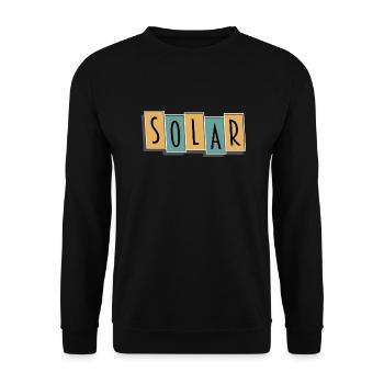 Solar | Hotelanzeiger - Unisex Pullover - Schwarz - Vorne - Alina (178cm) & Michal (187cm)
