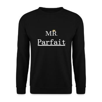 Mr Parfait - Sweat-shirt Unisexe - noir - Devant - Alina (178cm) & Michal (187cm)