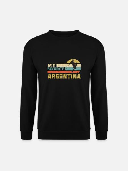 Argentinien Argentina Fußball Fussball Soccer 2022 - Unisex Pullover - Schwarz