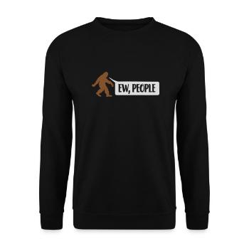 Sasquatch Citation ew people - Sweat-shirt Unisexe - noir - Devant - Alina (178cm) & Michal (187cm)