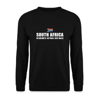 South Africa No Helmets No Pads South Africa Rugby - Unisex Sweatshirt - black - Front - Alina (178cm) & Michal (187cm)