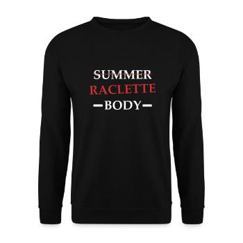 raclette Body - Sweat-shirt Unisexe - noir - Devant - Alina (178cm) & Michal (187cm)