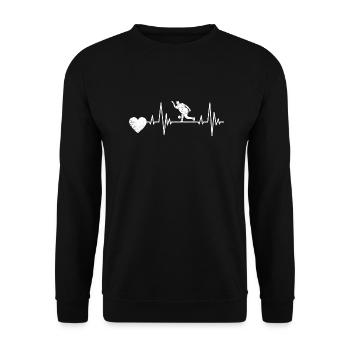 Bowling Cadeau Boule de bowling Cône Bowling bowling - Sweat-shirt Unisexe - noir - Devant - Alina (178cm) & Michal (187cm)