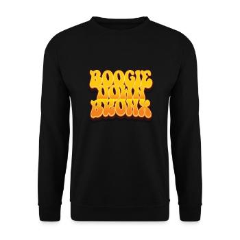 Boogie Down Bronx - Unisex Sweatshirt - black - Front - Alina (178cm) & Michal (187cm)
