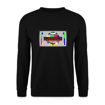 SHUT DOWN BOYCOTT QATAR - Unisex Sweatshirt - black - Front - Alina (178cm) & Michal (187cm)