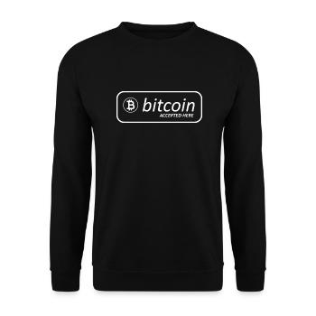 Bitcoin Trading Crypto Aktien - Unisex Pullover - Schwarz - Vorne - Alina (178cm) & Michal (187cm)