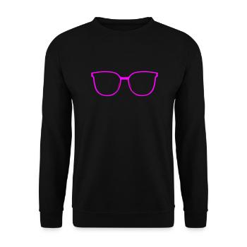 Lunettes Cateye (couleurs changeantes) - Sweat-shirt Unisexe - noir - Devant - Alina (178cm) & Michal (187cm)