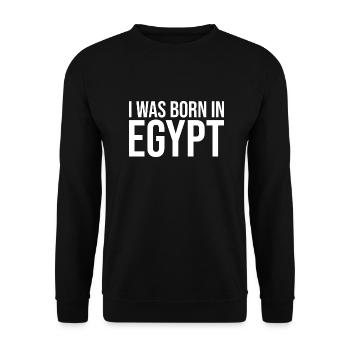 Je suis né en Egypte - Sweat-shirt Unisexe - noir - Devant - Alina (178cm) & Michal (187cm)