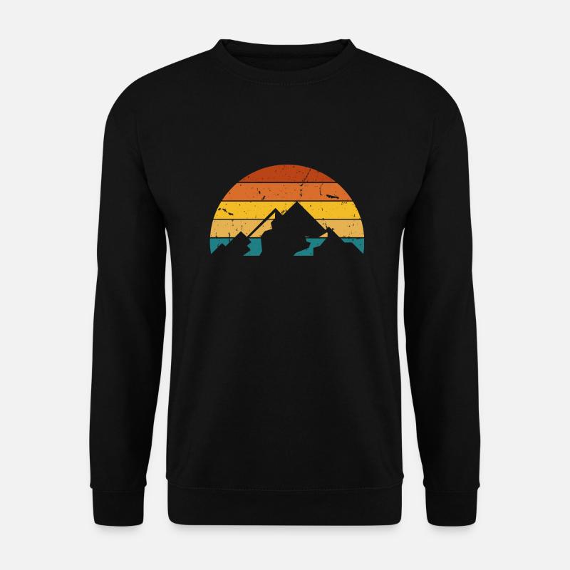 Retro mountain - Unisex Sweatshirt - black