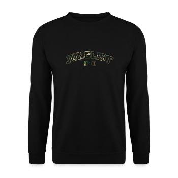 Junglist Camo - Unisex Sweatshirt - black - Front - Alina (178cm) & Michal (187cm)