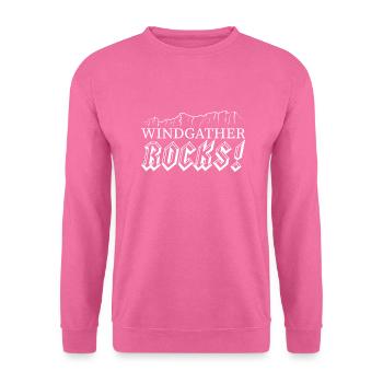 Windgather Rocks White - Unisex Sweatshirt - pink - Front