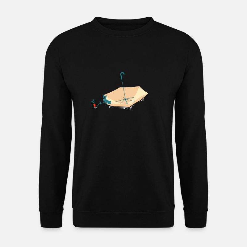 Bunny Umbrella v2 - Unisex Pullover - Schwarz